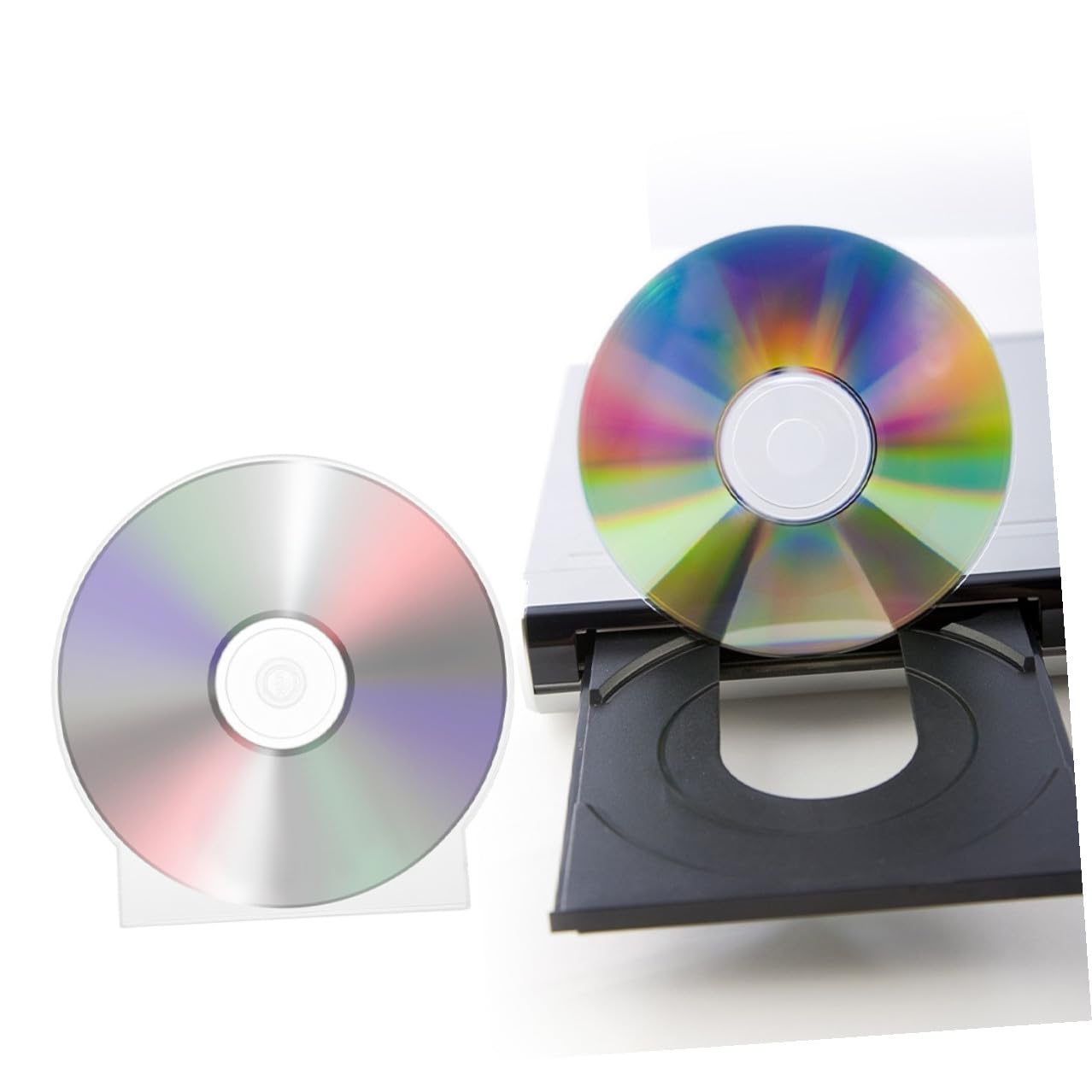 Custodia Per Cd Singolo Trasparente in Plastica Rigida, Porta Dvd Da Viaggio Protettivo Anti-graffio, Organizer Salvaspazio Per Archiviazione Multimediale, Confezione Da 50 Pezzi