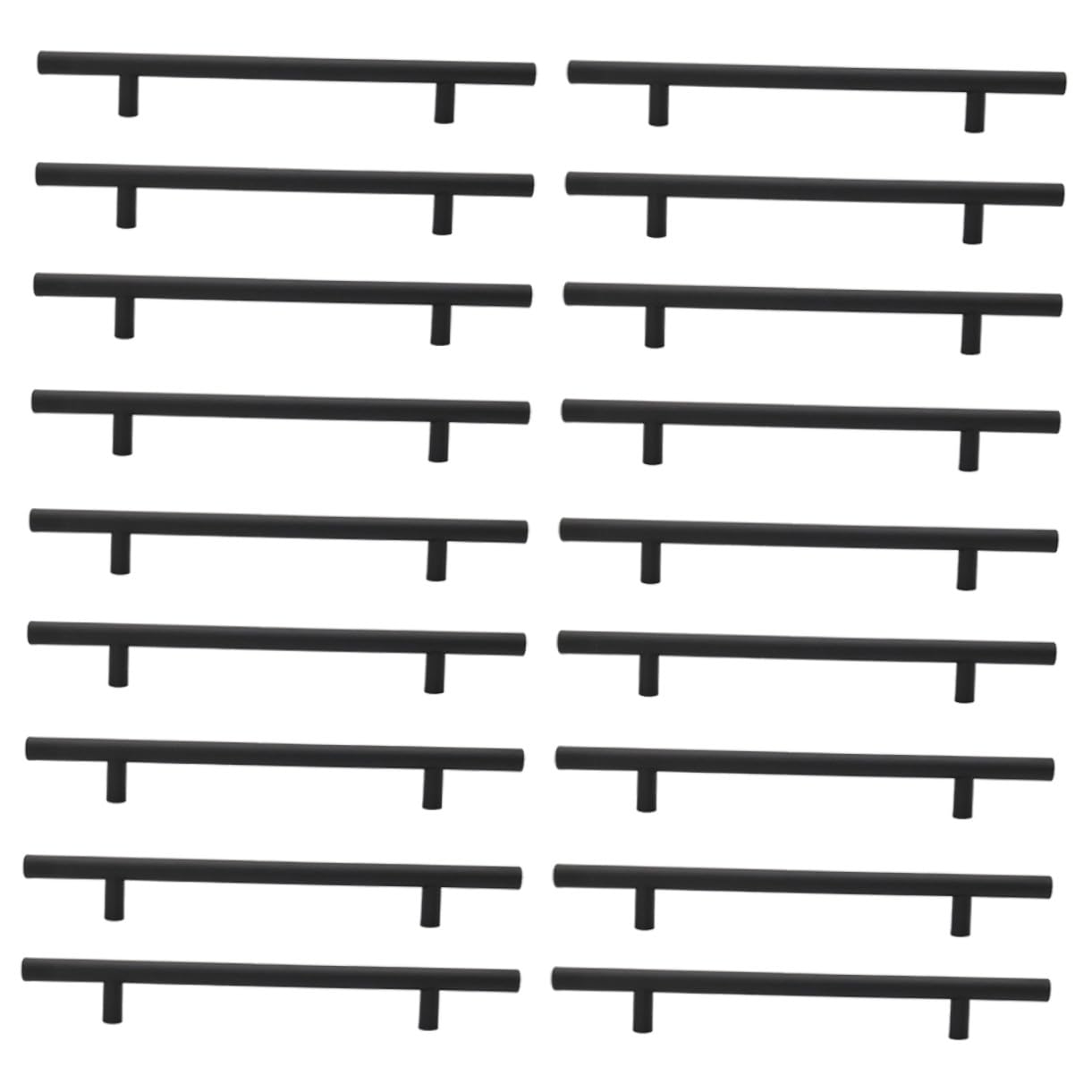 50 Pezzi Maniglia per Mobili in Acciaio Inossidabile Opaco Nero Maniglie Armadio Moderne per Cucina e Casa Pomelli per Resistenti e Antiruggine Adatte Mobili Armadi e Cassettiere