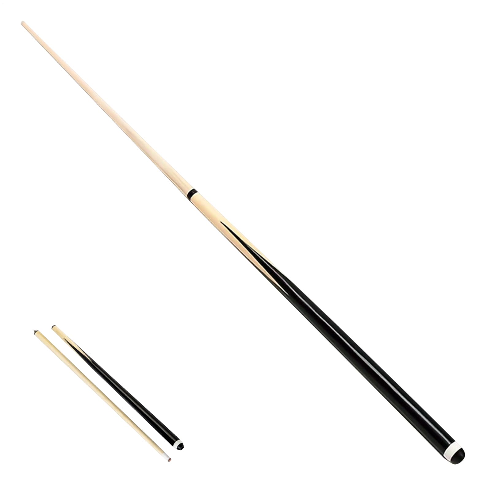 Queue De Billard Pro En érable 145 Cm – Bâton 1/2 Visuel, Prise Confortable, Cadeau Idéal Pour Joueurs
