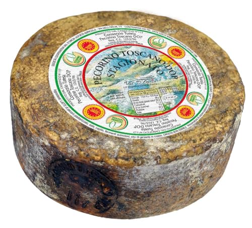 Pecorino Toscano Dop Queso Sazonado de Oveja Forma enteras, peso de Kg. 2,0