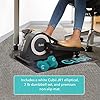 Cubii JR1, Under Desk Elliptical, Bundle w/Mat & Dumbbells, Bike Pedal Exerciser, Work from Home Fitness, Mini Elliptical Machine, Exerciser for Seniors, Desk Exercise, White…