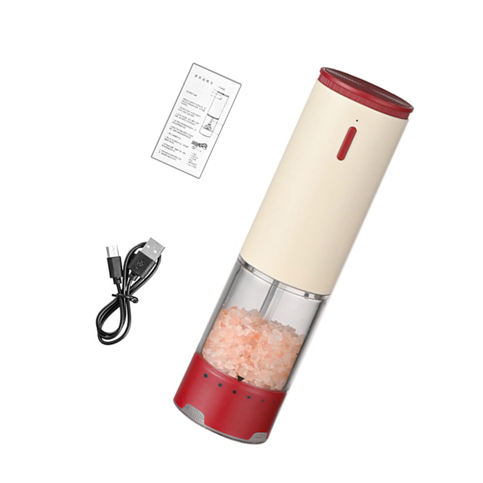 Moulin à poivre électrique bouton unique contre fatigue