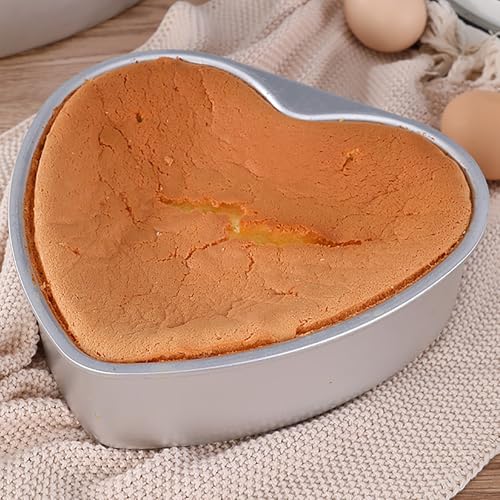 6 Inches Aluminum Heart Shaped Cake Pans Tins - Thumbnail 4