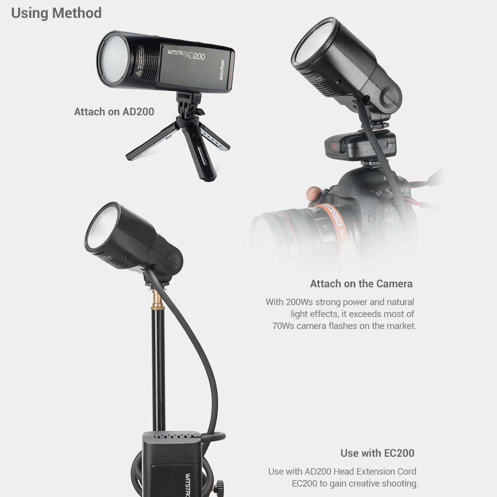 その他 Godox AD200 + H200R + EC200 Amazon | Godox H200R 200Wリングフラッシュヘッドスパイラル