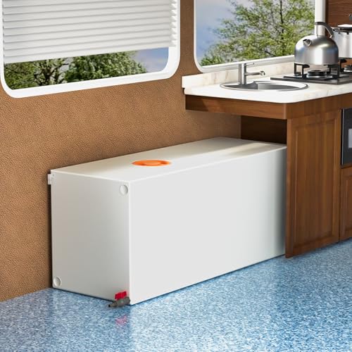 Image of TORVA 60 Gallon Fresh Water Tank, BPA Free Water Tank for Drinking, Cooking, Cleaning, Showering, Portable Water Storage for Campers, Trailers, Motorhomes, RVs (44.5'' x 18.9'' x 16.5'')