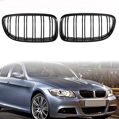 Parrillas delanteras para BMW Serie 3 E90 Sedan y Wagon modelos 2009 a 2011, 1 par