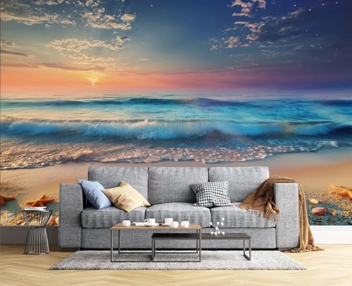 Design Unique Mural : Papier Peint Panoramique Ciel Bleu - 4