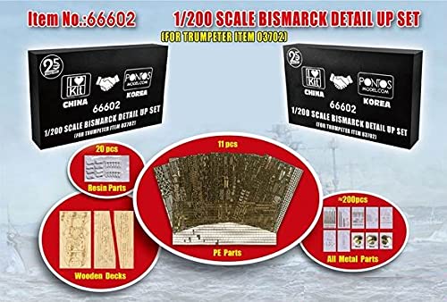 ILOVEKIT 1/200 Bismarck Detail Up Set pour 03702 - Accessoire Maquette