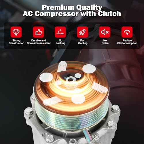 Image of CCIYU AC Compressor w /Clutch for Acura CSX 2.0L 2006-2010