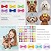 QingHan Dog Hair Bows 2 inches Small Puppy Bowknot Clips for Pet Grooming Accessories Doggy 60Pcs (30 Pairs)