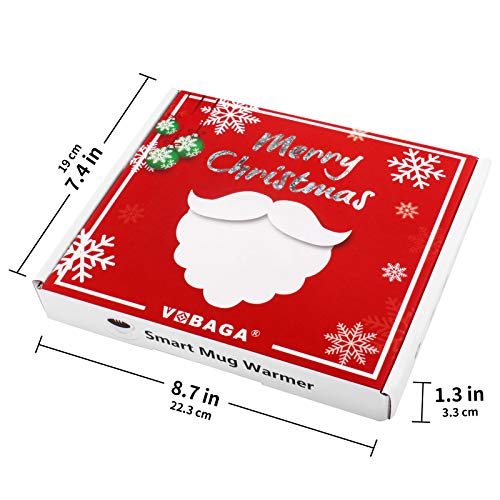 image for VOBAGA Coffee Mug Warmer for Desk with Auto Shut Off & 3-Temp Settings