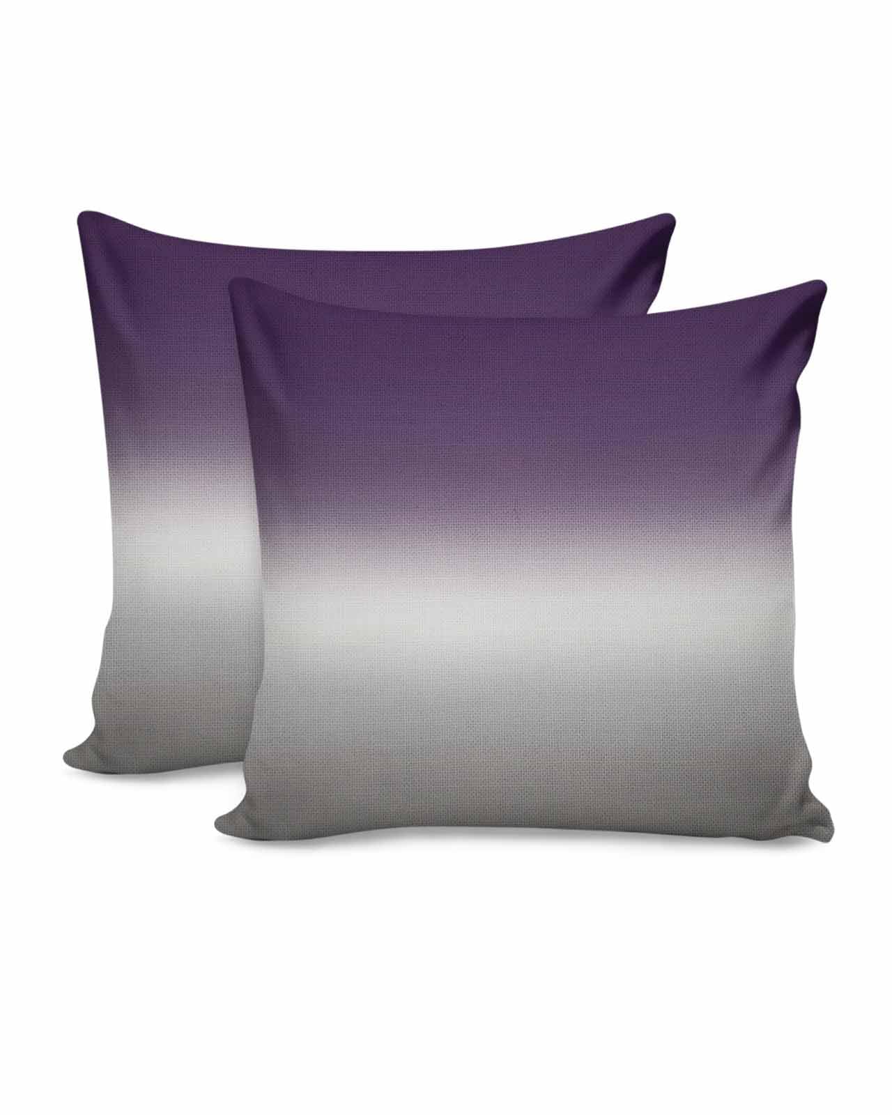 Lunarable Multicolor Ombre Pillow Sham Set - Decorative Standard Sham With Envelope Closure