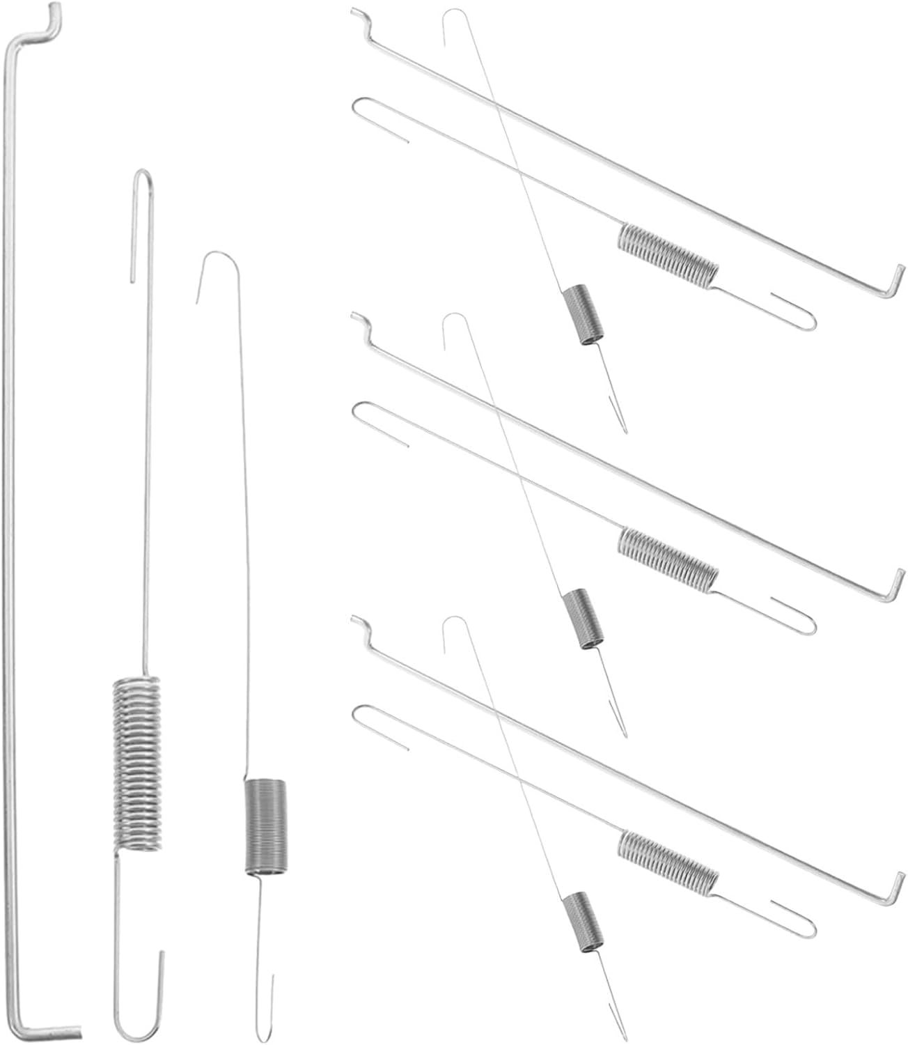 VICASKY 4 Sets Throttle Rod Return Spring Kit for Generator Carburetor Iron Governor Linkage Springs with Vibration Resistant for Engine Repair and Outdoor Work