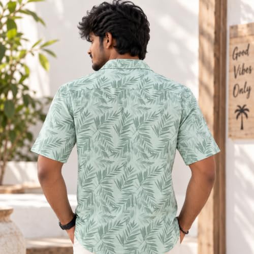 Image of BROWN CULTURE Printed Shirts for Men | Half Sleeve Shirt for Men's | Cotton Half Sleeve | Cotton Blend Shirts for Men | Casual Printed Shirt | Stylish Everyday Wear