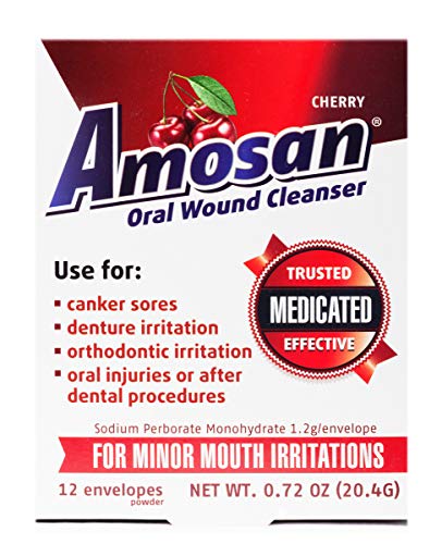 Amosan Oral Wound Cleanser - Cherry
