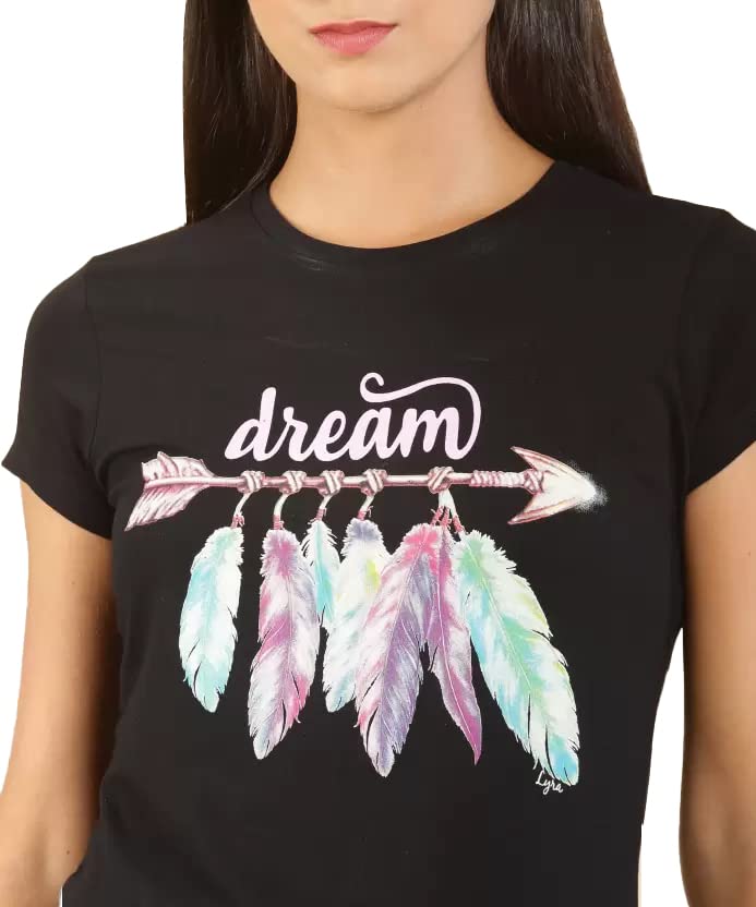 Image of Lyra Women's Cotton Regular Fit T-Shirt