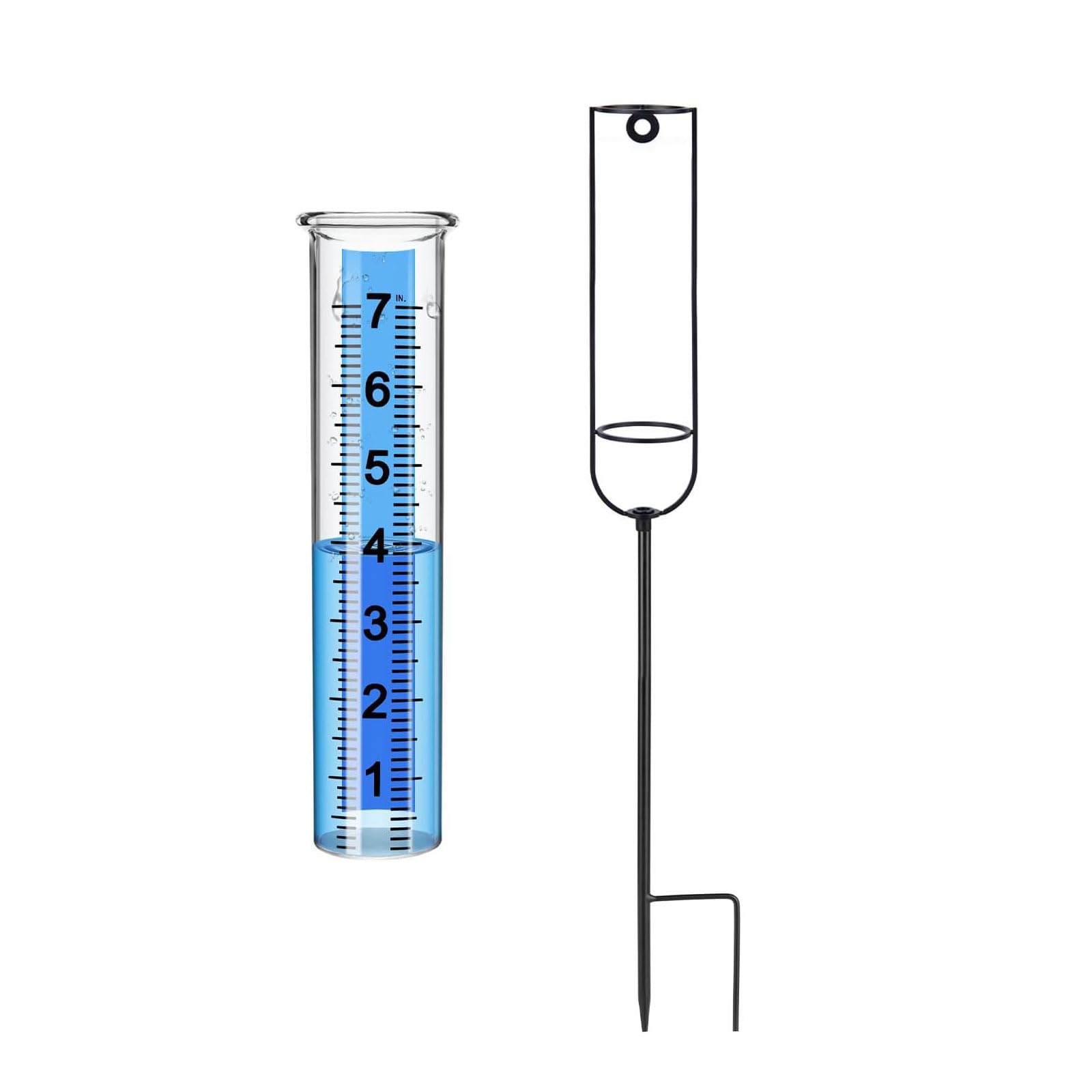 Aqvjd Iron Parts Plu Anti Professional Rain Gauge With Rust Resistant Coating Sturdy Metal Frame Rain Gauge Perfect For Agriculture & Home Use Dense Measure For Home