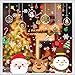 THOWALL Vinilos Navideños Para Ventanas 192 PCS Pegatinas de Navidad Monigote de Nieve Fiesta extraíbles