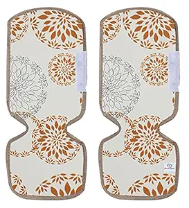 Heart Home Rangoli Refrigerator Door Handle Covers- Keeps Kitchen Appliance Clean from Smudges, Fingertips, Drips, Food Stains, Perfect for Dishwashers, White, Standard, Set of 2 (HS_37_HEARTH020146)