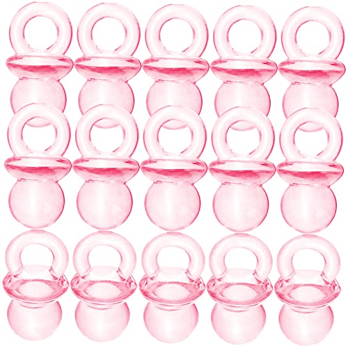 RORPOIR 100pcs Acrylic Pacifier Beads Baby Shower Favor DIY Supplies Pacifier Decor