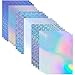 Acidea Holografisches Vinyl Aufkleber Papier, 24 Blatt Bedruckbares Selbstklebend Stickerpapier, A4 Wasserdicht Schnelltrocknend Regenbogen Papier für Tintenstrahl und Laser drucker, 6 Styles Gemischt Schnelltrocknend günstig Kaufen-Acidea Holografisches Vinyl Aufkleber Papier, 24 Blatt Bedruckbares Selbstklebend Stickerpapier, A4 Wasserdicht Schnelltrocknend Regenbogen Papier für Tintenstrahl und Laser drucker, 6 Styles Gemischt