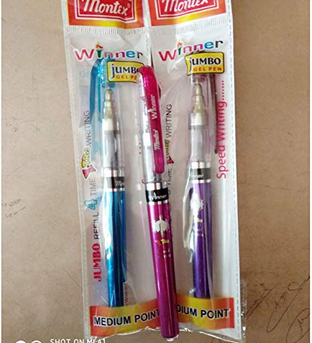Image of Montex Winner Jumbo Gel Pen BLACK - Pack of 20
