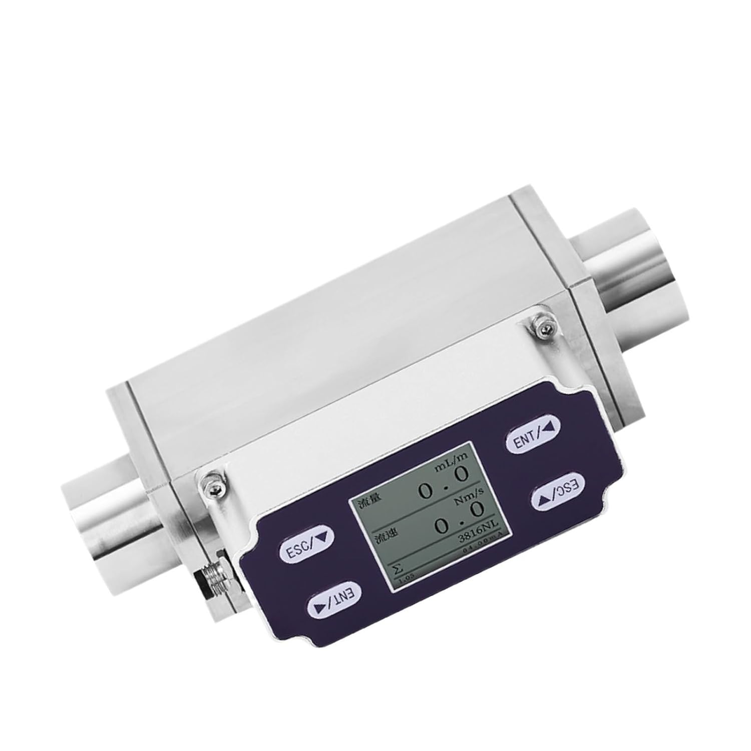 Thermal Mass Tiny MEMS Gas Flow Meter Digital Air Flow Sensor 4-20mA RS485 PNP DC24V High Accuracy Industrial(Air 2-200L-min)