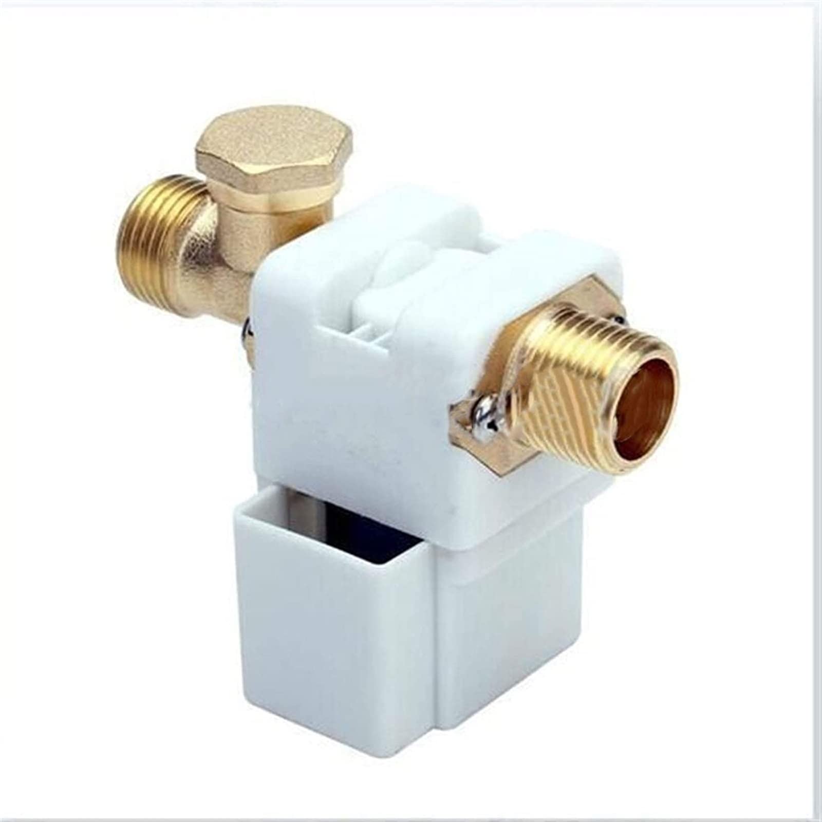 BVUYQAPIG DC24V 1/2inch Electric Solenoid Valve for Water Air 0.02~0.8Mpa Pressure Normally Open with Belt Filter Useful