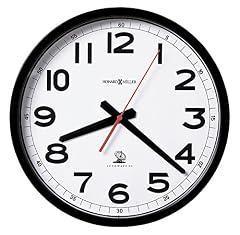 Howard Miller Accuwave Wall II Wall Clock, Multicolor Soft Ticking Crystal Glass with White Dial |