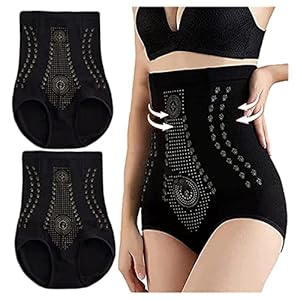 EMATOP Shapewear Miederslip Hohe Taille Schwarz