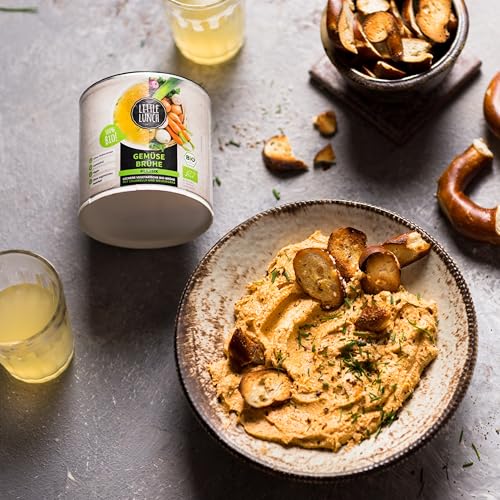 Little Lunch Gemüsebrühe Bio | Gemüsebrühe Klassik | 100 Prozent Bio-Qualität | Veggie | Ohne zugesetzten Zucker | Ohne Geschmacksverstärker | Ohne Hefe | Ohne Palmfett | Ohne künstliche Zusätze|420g