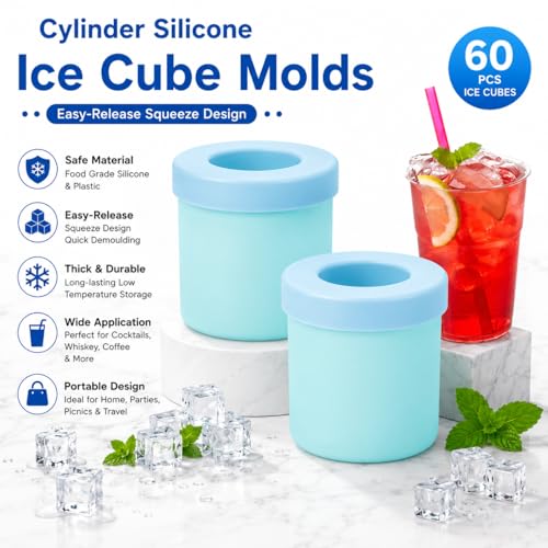 Moldes de silicona para cubitos de hielo y mini paletas miniatura 2
