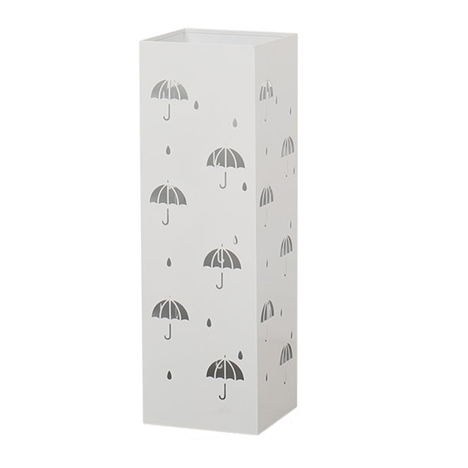 Porte-parapluies carré en métal pour un couloir toujours sec