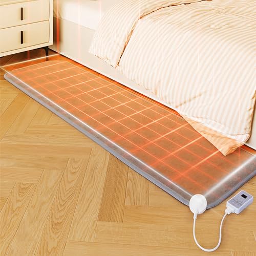 Chauffe-pieds électrique contre les sols froids grâce au tapis de sol chauffant portable