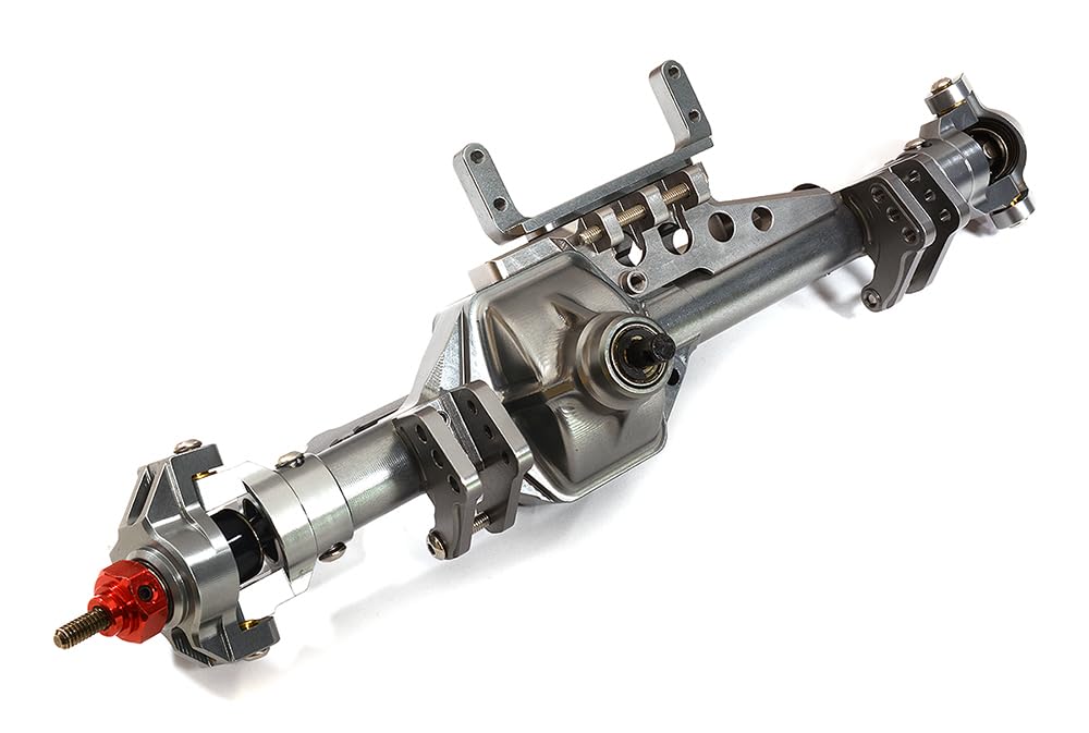 Assale Anteriore Integy In Alluminio Per Axial Wraith 2.2 – Lavorato Al CNC, Colore Argento