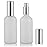 Empty Frosted Glass Spray Bottle 3.4oz, Perfume Atomizer, Fine Mist Spray (2 PACK)