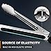 Tongs For Cooking - Heat Resistant 600 Degrees Stainless Steel Kitchen Tong,Heavy Duty Metal Locking Tongs - Perfect for Food,Salad and BBQ set of 3 (7