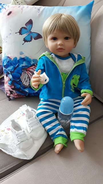 Amazon | ROSHUAN 22インチ リボーンベビードール シリコンフルボディ