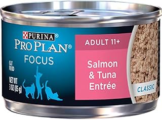 Purina Pro Plan Senior Pate Wet Cat Food, FOCUS Salmon & Tuna Entree