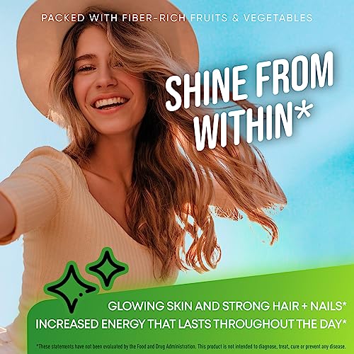 Image of JOYLI Nutrition Fruits and Veggies Supplement - High Fiber Supplement for Immunity, Gut & Energy - Super Reds & Super Greens Supplements with Marshmallow Root - 238 Capsules