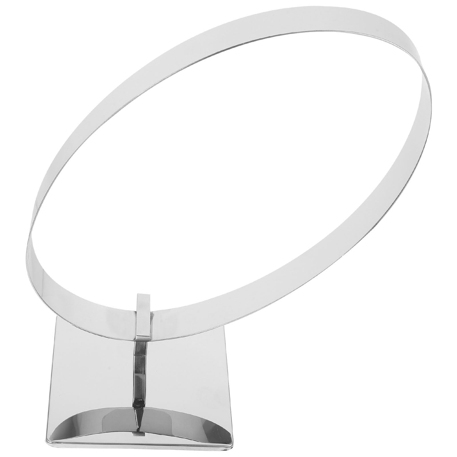 Présentoir pour ceintures de magasin en acier inoxydable argenté brillant