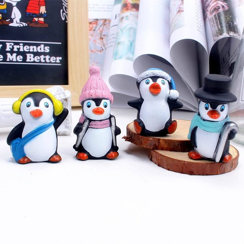 Antiq Creation Penguin Toy Figures, Miniature, Showpiece, Figurine for Garden Decor | Miniature Garden | Fairy Garden Decor (Multicolor) (4 PCS/Set) (B0BMVQ8FYG) Amazon Price History, Amazon Price Tracker