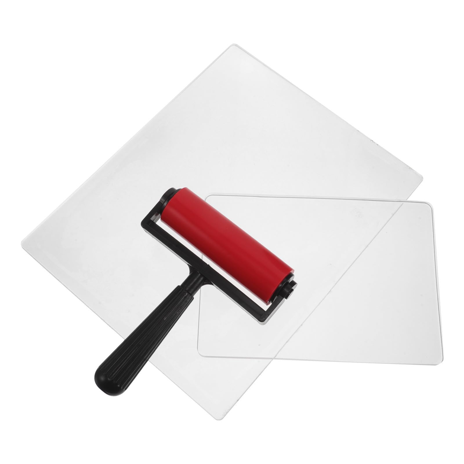 POPETPOP Rodillo de Goma Compacto y Portátil con Placa de Gel Reutilizable para Manualidades y Journaling, Adecuado para Impresión y Creación de Tarjetas DIY
