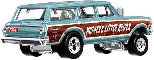 Miniatura 2 de Hot Wheels Car Culture Circuit Legend - Coche de juguete de primera calidad, fundido a presión 164 escala 64 Chevy Nova Wagon Gasser para jugar o