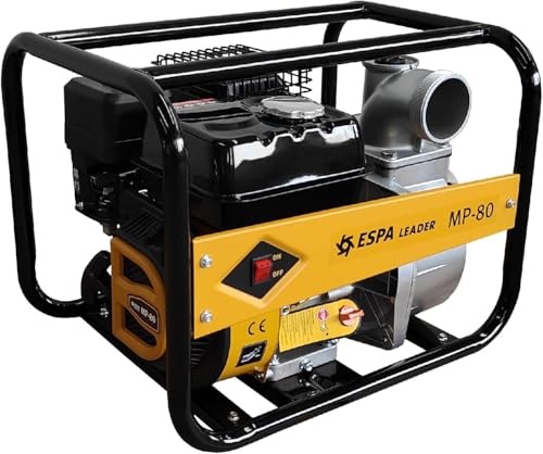 ESPA LEADER Motobomba MP-80 Motor Gasolina 4 Tiempos Caudal Máx 55.000 l/h Autonomía 2 de Agua