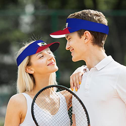 Image of Cute Funny Flag Hat Women Men Adjustable Flag Sport Sun Visor Hat Summer Fashion Sun Cap Beach Flag Hat