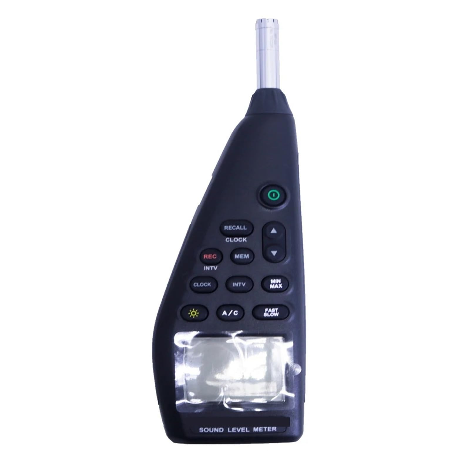 Medidor de Decibelios, Medidor de nivel sonido con registrador datos integrado. Rango salida señal CA/CC: 30-130 dB