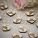 Ginger Ray Vintage Affair Just Married Wooden Heart Rustic Table Party Confetti Scatter, Brown