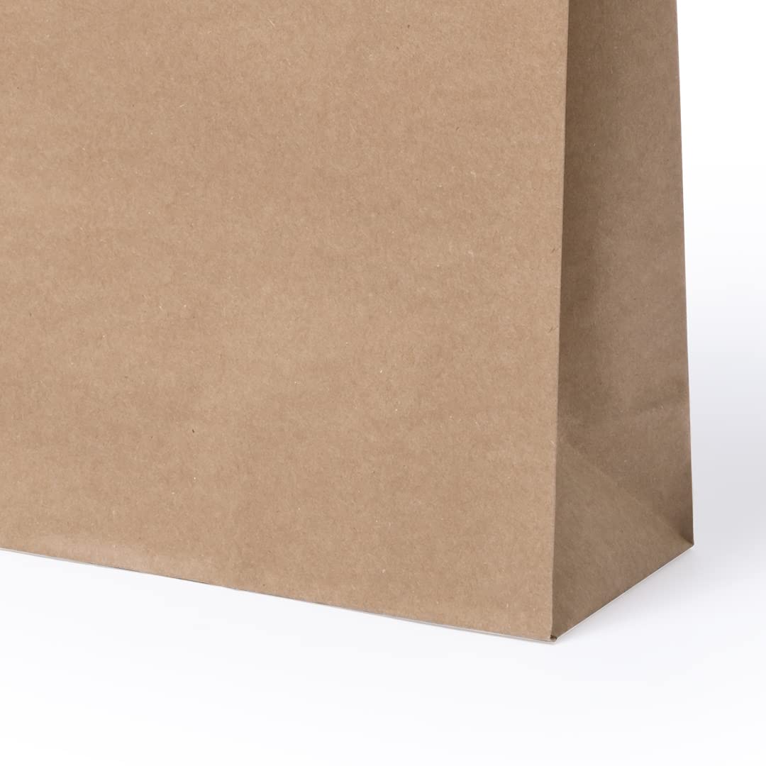 Bolsas para regalos, bolsas de papel kraft con asas, bolsas para regalar en diferentes tamaños, bolsas de papel para tiendas y comercios (41 x 31 x 15 cm, 200 Bolsas)