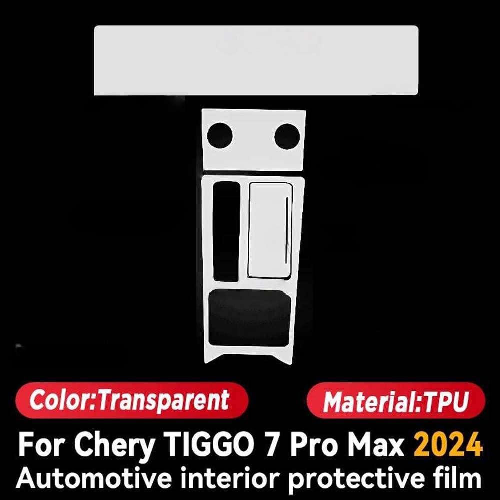 Pellicola Protettiva Trasparente per Pannelli Interni Auto, per Chery TIGGO 7 PRO Max 2024, Accessori AntiGraffio